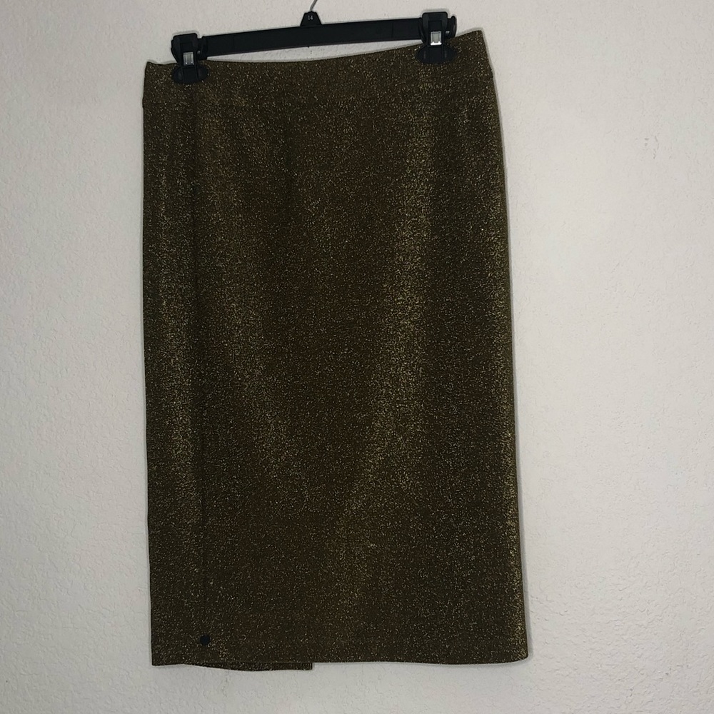 Scotch & Soda gold shimmering pencil skirt